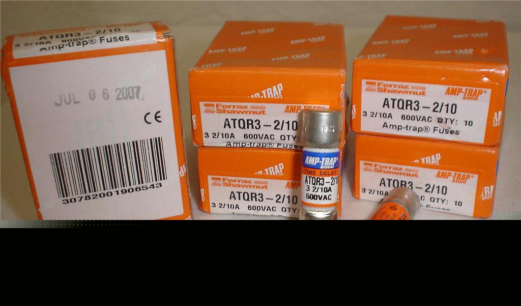 Lot~50 ferraz shawmut amp-trap ATQR3-2/10 600 vac fuses