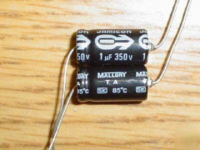 New 150 pcs 350V 1UF jamicon mallory axial capacitors 