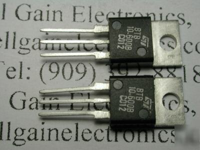 St BTA10-600B triac to-220AB 10A 600V nos