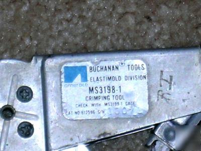 Buchanan tools MS3198 crimping tool 