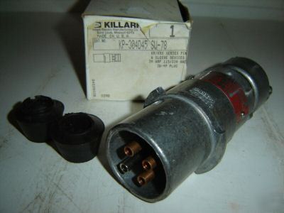  killark plug 3 wire 4 pole KP304D45 su-78 3 w 4 p