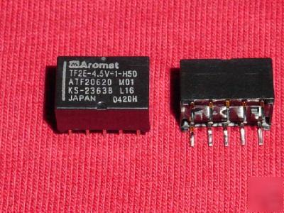 20 pcs. aromat# TF2E-4.5V-1-H50. 4.5 volt 8 pin relay