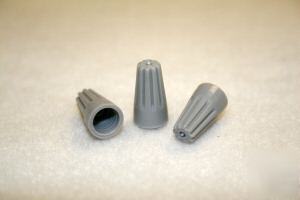 New 1 case 20,000 pc wire nuts baby grey barreled (P1) 
