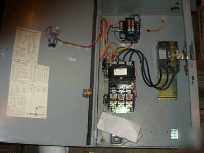  ge motor starter / disconnect enclosure -used