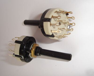 2 lorlin 3 pole 4 way break before make rotary switches