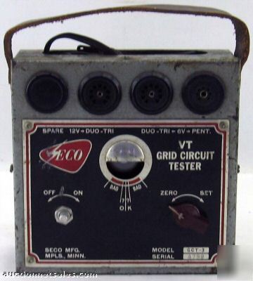 Seco vt grid circuit tube tester model gct-3