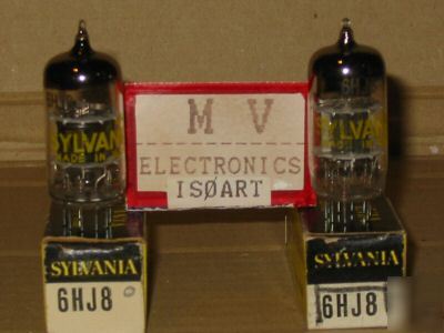2 tubes 6HJ8 6AM8 sylvania - valvole rÃ¶hren lampes 