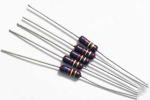 25) 620K 1/2W .5W piher hi-q carbon film resistors 5%