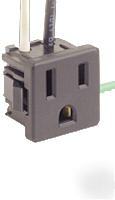 Leviton receptacle white snap-in 1374 ( 50 units)