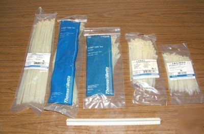New mix of t&b ty raps nylon natural cable tie 5 part# 