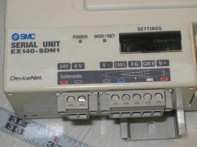 New smc EX140 serial unit & valves SQ1A31-5-L6 din rail