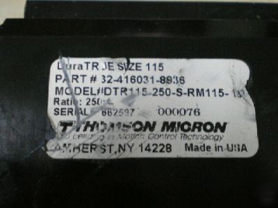 Thomson micron duratrue 90Â° right angel gearhead 115 