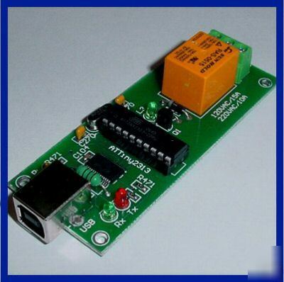 Usb one channel relay unit ( serial controlled )