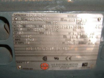 Electric motor us #C508 4C-p hp:50 rpm:890 v:460 <918