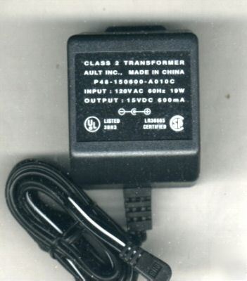 New 25 wall adapters 15VDC/600MA made by ault inc.- 