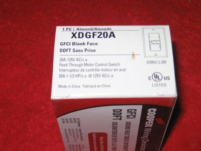 New cooper blank face gfci #XDGF20A