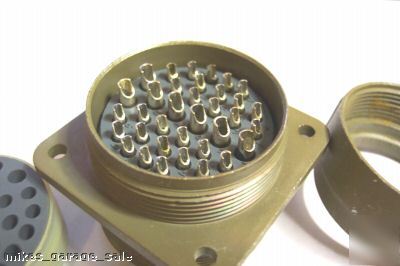 10 sets of 35 pin male / female amphenol plugs *20 pcs