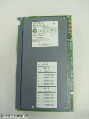 Allen bradley 1771-noc/b high res isolated analog plc-5