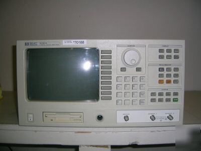 Hp 35665A dual channel fft dynamic signal analyzer. 