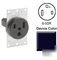 Leviton 5374 flush mtg receptacle 50 amp 250 volt lot