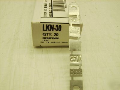 New 20 cooper bussmann lkn-30 LKN30 renewal link **