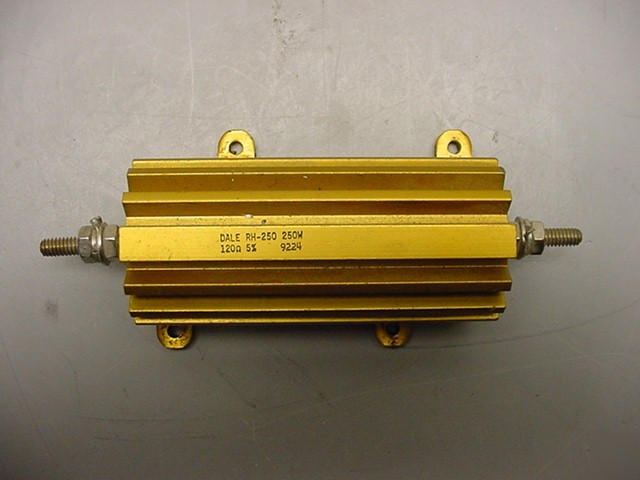 (6) dale power resistors rh-250 250 w 120 ohm 5%
