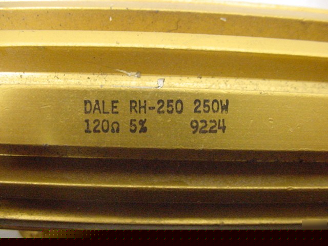 (6) dale power resistors rh-250 250 w 120 ohm 5%