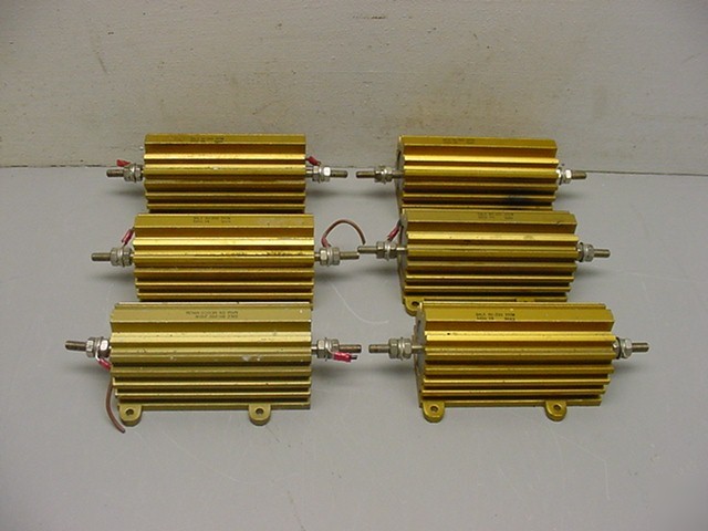 (6) dale power resistors rh-250 250 w 120 ohm 5%