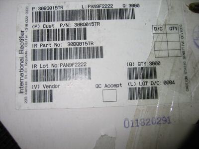 New 30BQ015TR ir schottky diode t/r 8000PCS 30BQ015 