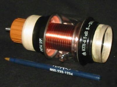 Vacuum variable capacitor 5-250PF-5KV-35A 30 mhz, nos