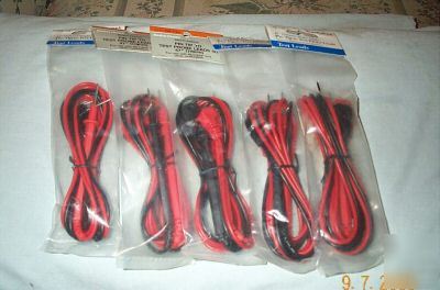 5 pks radio shack 47 inch pin tip to test probe leads