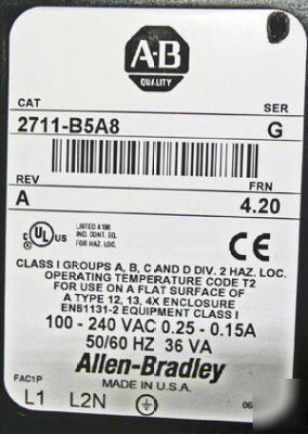 Allen bradley panelview 2711-B5A8 g excellent 2711B5A8