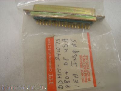 Ddmm dbm dam lot of 5 itt cannon connectors