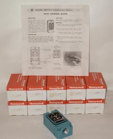 Lot of 10) honeywell micro switch 18PA1 terminal block