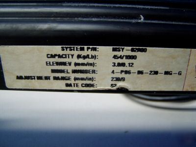 Movatec linear drive lift w/ von weise motor sy-02A00
