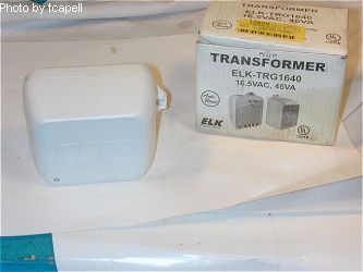 Plug in transformer by elk model TRG1640 16.5VAC 45VA