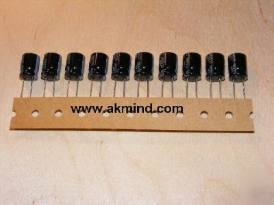 10 pack 1000UF 10V radial aluminum electrolytic capacit