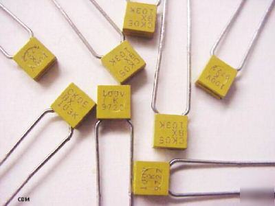 Capacitor, kemet C052K103K1X5CA,.01UF 10% 100V, lot/100