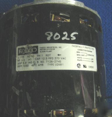 Fasco motor 115 vac 8025