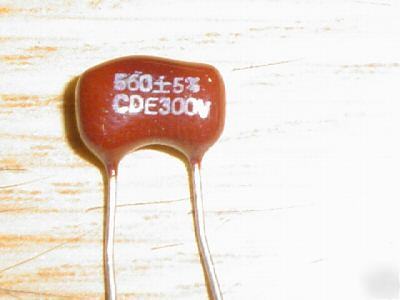 New 10PCS 300V 560PF dipped silver mica capacitors 
