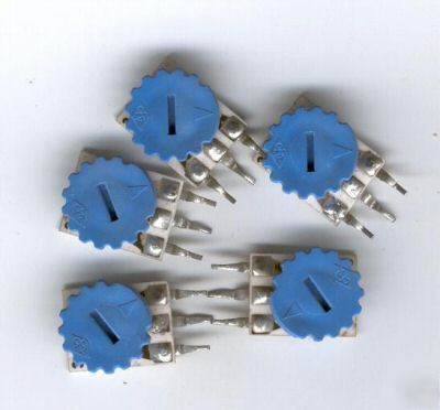 Thumbwheel potentiometer 5 meg. ohm lot of 5