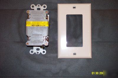 White 20 amp gfci receptacles