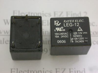 Rayex elec leg- 5 or 12VOR 24VDC relay spdt 10A 240VAC