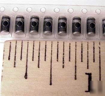 Surface mount diodes ~ 1 amp 400V melf smt diode (100)