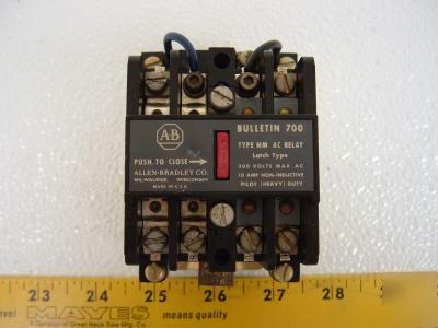 Allen bradley ac latch relay 700-N800A1