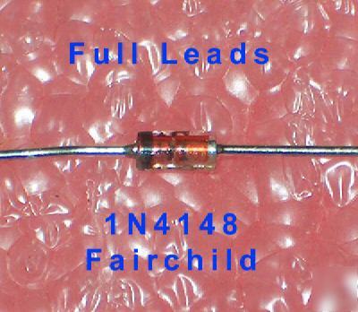 20 pcs fairchild small signal diode 1N4148 100V 4.0NS