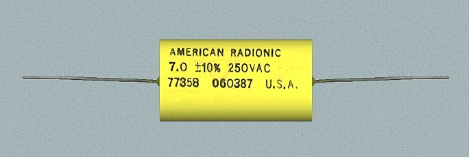 Lot (9) 0.1 ufd 2000 vdc bipolar mylar film capacitors 