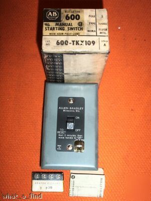 New allen bradley 600-TOX109 starter switch 600TOX109