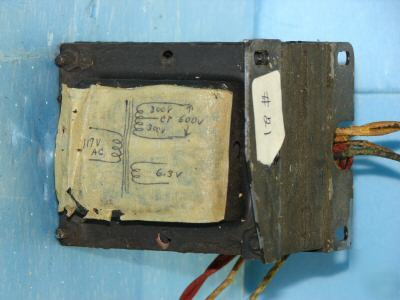 Power transformer input 115 output 600 6.3 3 v ac ct