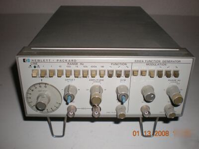 Used hewlett packard 3312A function generator